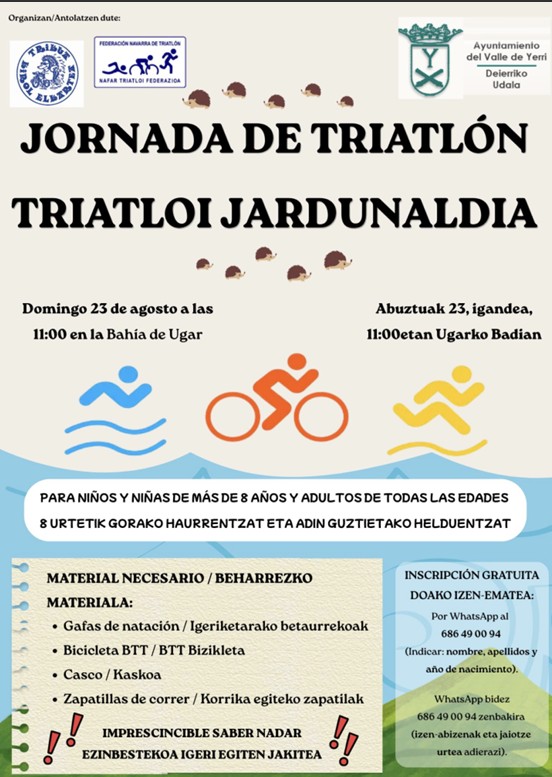 El Valle de Yerri se acerca al triatlón